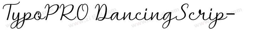 TypoPRO DancingScrip字体转换